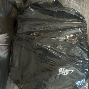 AAA Black Nylon Travel Backpack